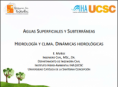 AGUAS SUPERFICIALES Y SUBTERRÁNEAS 